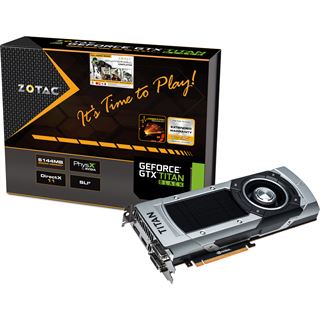 6GB ZOTAC GeForce GTX Titan Black Aktiv PCIe 3.0 x16 (Retail)