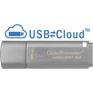 16 GB Kingston DataTraveler Locker+ G3 grau USB 3.0