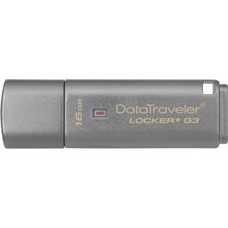 16 GB Kingston DataTraveler Locker+ G3 grau USB 3.0