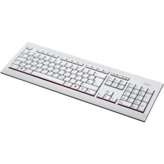 Fujitsu KB521 USB Deutsch wei&szlig;/grau (kabelgebunden)