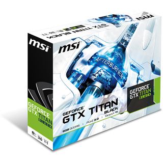 6GB MSI GeForce GTX Titan Black Aktiv PCIe 3.0 x16 (Retail)