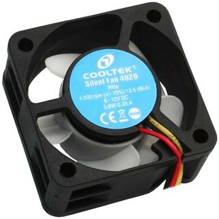 Cooltek Silent Fan 4020 40x40x20mm 4000 U/min 13.5 dB(A)