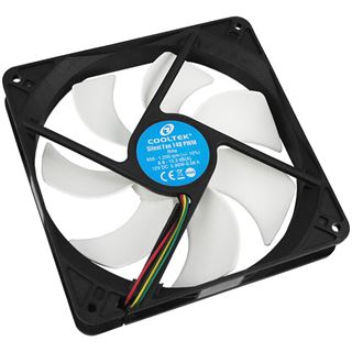 Cooltek Silent Fan 140 PWM 140x140x25mm 600-1200 U/min 6.8-15.2 dB(A)