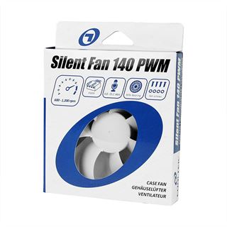 Cooltek Silent Fan 140 PWM 140x140x25mm 600-1200 U/min 6.8-15.2 dB(A)