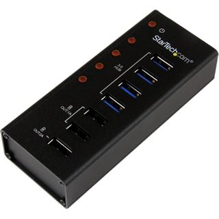 Startech ST4300U3C3 8-port USB 3.0 extern mit Netzteil schwarz