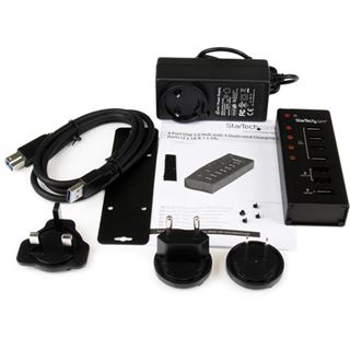 Startech ST4300U3C3 8-port USB 3.0 extern mit Netzteil schwarz