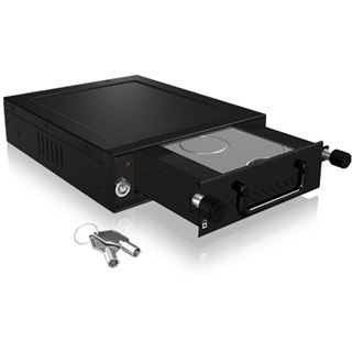 ICY BOX schwarzer 5,25" Wechselrahmen für 2.5" und