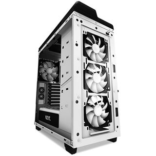 NZXT H440 gedämmt mit Sichtfenster Midi Tower ohne Netzteil weiss