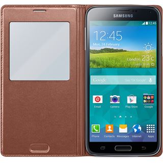 Samsung EF-CG900BF Kunststoff Flip-Cover für Samsung Galaxy S5