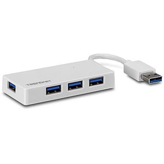 Trendnet TU3-H4E 4-port USB 3.0 extern ohne Netzteil weiss