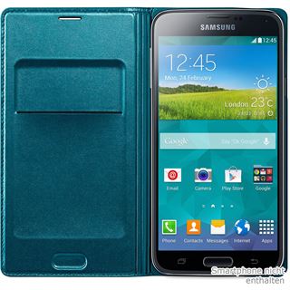 Samsung EF-WG900BG Kunstleder Flip-Cover f&uuml;r Samsung Galaxy S5