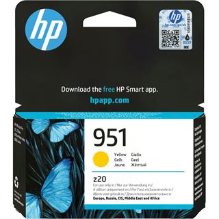 HP 951 Tintenpatrone gelb Standardkapazit&auml;t 700 Seiten 1er-Pack