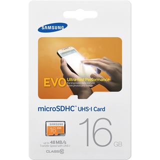 16 GB Samsung EVO microSDHC UHS-I Retail