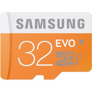 32 GB Samsung EVO microSDHC UHS-I Retail inkl. Adapter auf SD