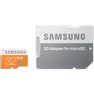 32 GB Samsung EVO microSDHC UHS-I Retail inkl. Adapter auf SD