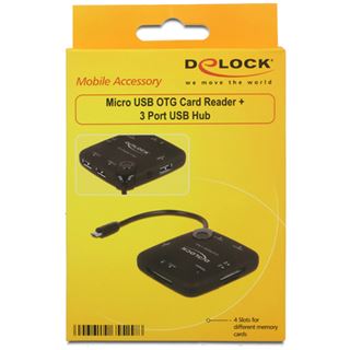 Delock 65529 OTG microUSB extern Single Slot Kartenleser