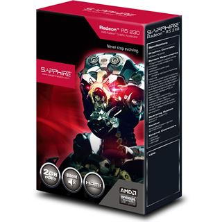 2GB Sapphire Radeon R5 230 Passiv PCIe 3.0 x16 (Retail)
