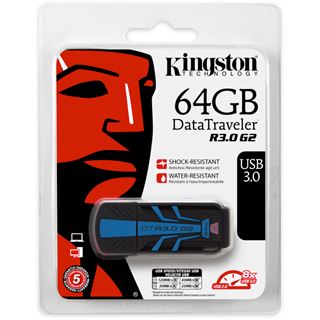 64 GB Kingston DataTraveler R3.0 G2 schwarz/blau USB 3.0