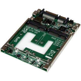 StarTech 25SAT22MSAT 2x mSATA auf SATA 2.5" Adapter