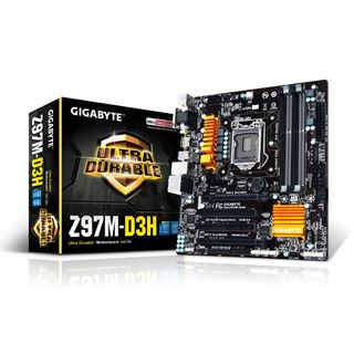 Gigabyte GA-Z97M-D3H Intel Z97 So.1150 Dual Channel DDR3 mATX Retail