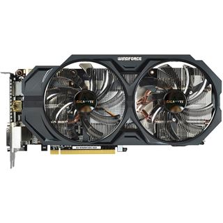 2GB Gigabyte GeForce GTX 760 Windforce 2X OC Aktiv PCIe 3.0 x16