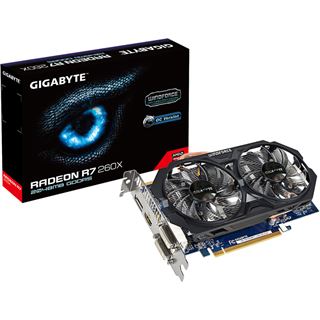 2GB Gigabyte Radeon R7 260X Windforce 2X OC Rev 3.0 Aktiv PCIe 3.0
