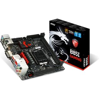 MSI B85I Gaming Intel B85 So.1150 Dual Channel DDR3 Mini-ITX Retail