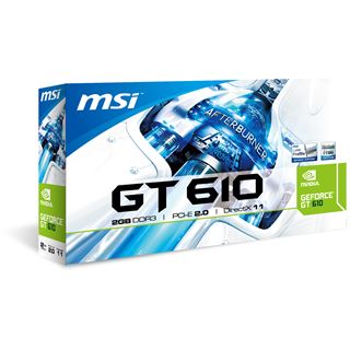 2GB MSI GeForce GT 610 Passiv PCIe 2.0 x16 (Retail)