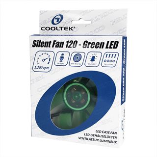 Cooltek Silent Fan 120 120x120x25mm 1200 U/min 16 dB(A)