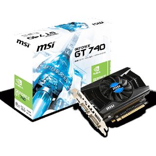 2GB MSI GeForce GT 740 GDDR5 Aktiv PCIe 3.0 x16 (Retail)