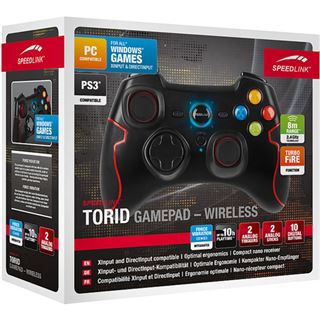Speedlink Torid Wireless Gamepad für PC/PS3 - schwarz