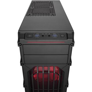 Corsair Carbide SPEC-03 LED rot mit Sichtfenster Midi Tower ohne