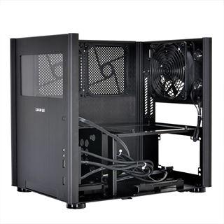 Lian Li PC-Q36WB mit Sichtfenster Mini-ITX ohne Netzteil schwarz