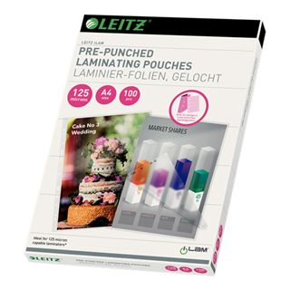 Leitz Folientaschen A4loch125mic100