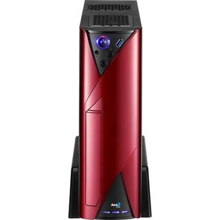 AeroCool QS-102 Red Edition Mini Tower ohne Netzteil rot