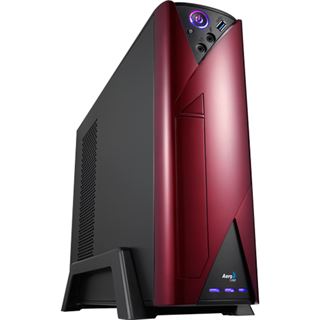 AeroCool QS-102 Red Edition Mini Tower ohne Netzteil rot