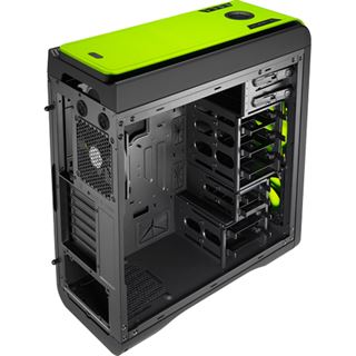 AeroCool DS 200 Green Edition gedämmt Midi Tower ohne Netzteil