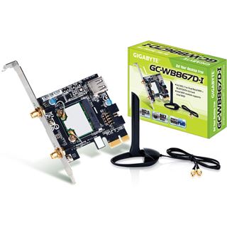 Gigabyte WB867D-I WLAN + Bluetooth 4.0 Adapter PCIe 802.11ac PCIe x1