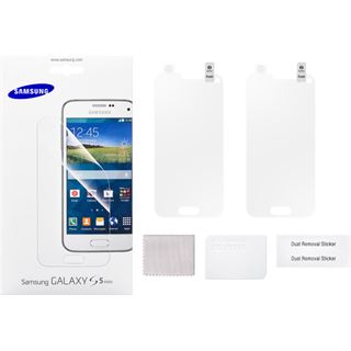 Samsung 2 Schutzfolien, Reinigungstuch+ Spachtel f&uuml;r Galaxy S5