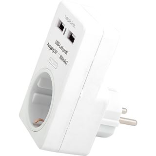 Logilink USB-Steckdosen Adapter, 2x USB
