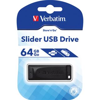 64 GB Verbatim Store n Go Drive Retractable schwarz USB 2.0