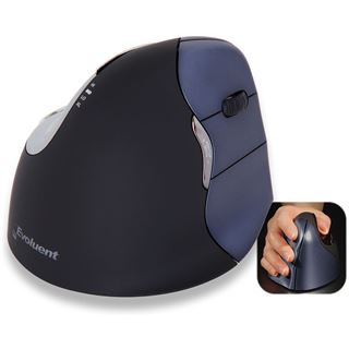 Evoluent VerticalMouse 4 USB schwarz/blau (kabellos)