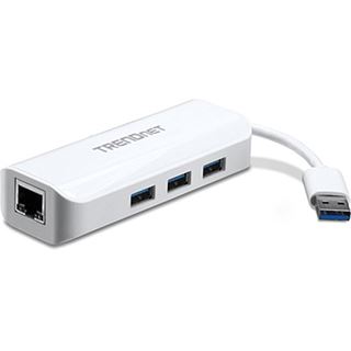 Trendnet Netzwerkadapter für USB 3.0 zu Gb LAN + 3x USB 3.0