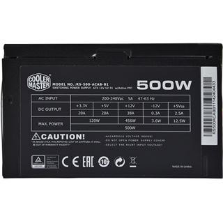500 Watt Cooler Master B500 ver.2 Non-Modular 80+