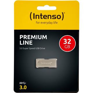 32 GB Intenso Premium Line silber USB 3.0