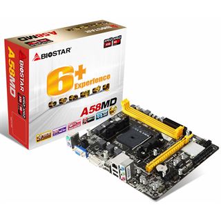 Biostar A58MD VER.6.7 AMD A55 So.FM2+ Dual Channel DDR3 mATX Retail