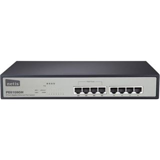 Netis PE6108GH 8 Port Gigabit Ethernet PoE Switch, 4 Port