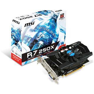 2GB MSI Radeon R7 250X Aktiv PCIe 3.0 x16 (Retail)