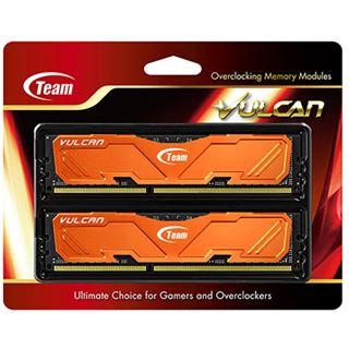 8GB TeamGroup Vulcan Series orange DDR3-2400 DIMM CL11 Dual Kit