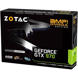 4GB ZOTAC GeForce GTX 970 AMP! OMEGA Edition Aktiv PCIe 3.0 x16